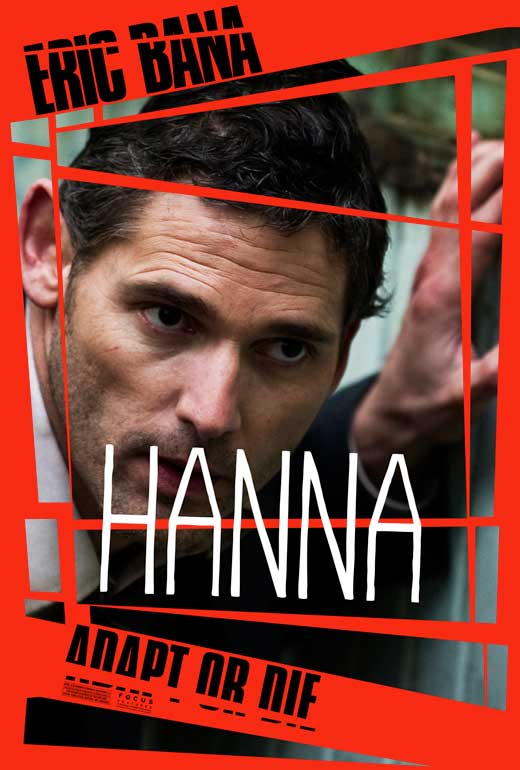Hanna movie poster print featuring action-packed visuals.
