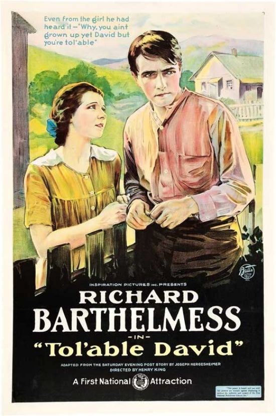 Tol'able David Movie Poster - Classic Film Art Print