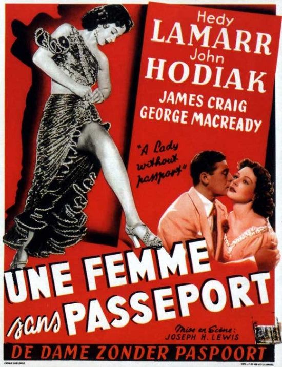 A Lady Without Passport Movie Poster Print showcasing classic cinema art.