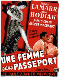 A Lady Without Passport Movie Poster Print showcasing classic cinema art.