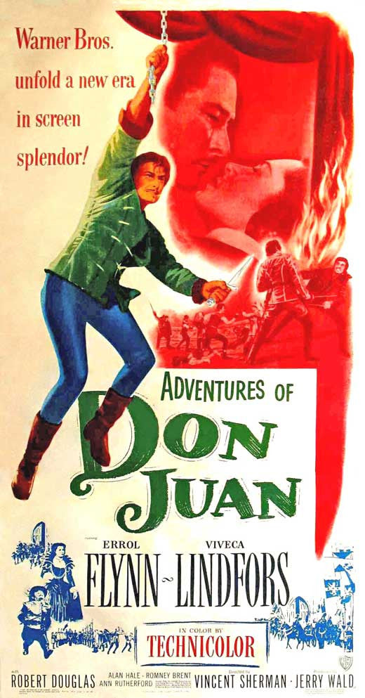 The Adventures of Don Juan Movie Poster Print - 11x17