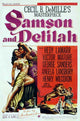 Samson and Delilah Movie Poster Print featuring iconic characters