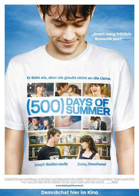 500 Days of Summer Movie Poster Print featuring iconic imagery.
