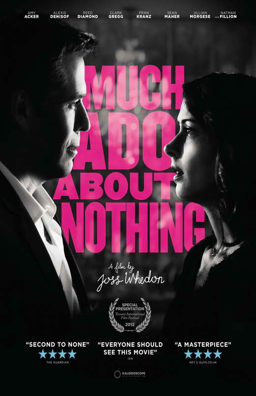 Much Ado About Nothing Movie Poster Print featuring classic theater art