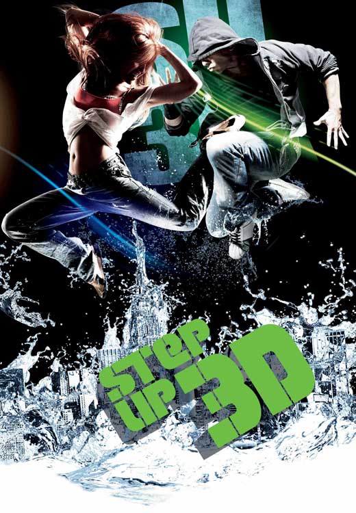 Step Up 3-D Movie Poster Print featuring vibrant dance imagery.