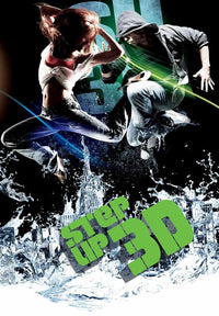 Step Up 3-D Movie Poster Print featuring vibrant dance imagery.