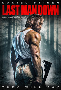 Last Man Down Movie Poster Print featuring intense action scene.