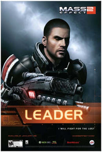Mass Effect 2 Movie Poster Print, featuring iconic imagery from the video game.