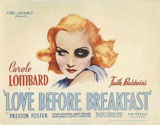 Love Before Breakfast Movie Poster Print showcasing classic cinema style.