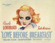 Love Before Breakfast Movie Poster Print showcasing classic cinema style.