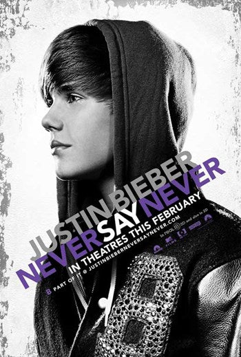 Justin Bieber Never Say Never Movie Poster Print