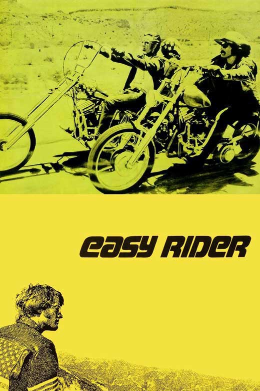Easy Rider movie poster print showcasing iconic film artwork.