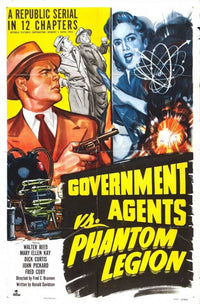 Government Agents vs Phantom Legion Movie Poster Print featuring classic film art.