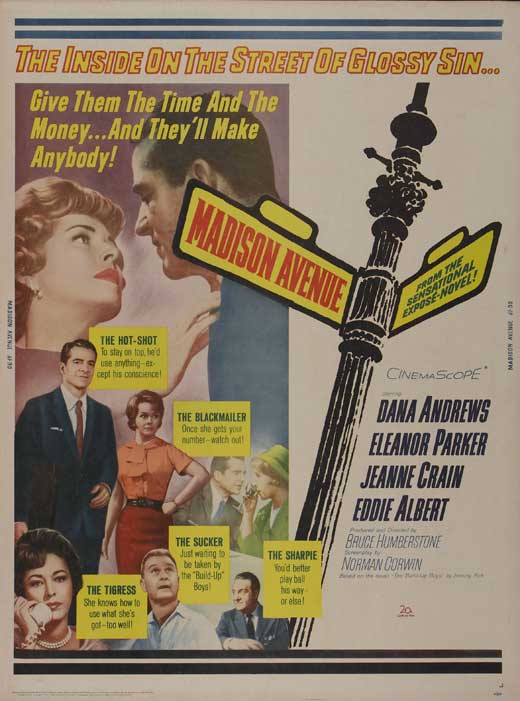 Madison Avenue Movie Poster Print showcasing vintage New York city life.