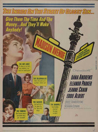 Madison Avenue Movie Poster Print showcasing vintage New York city life.