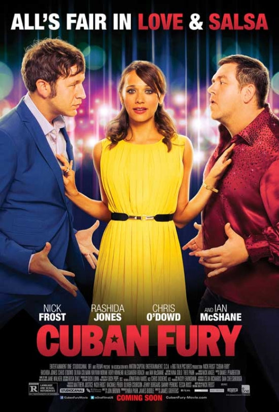 Cuban Fury Movie Poster showcasing vibrant dance scenes.