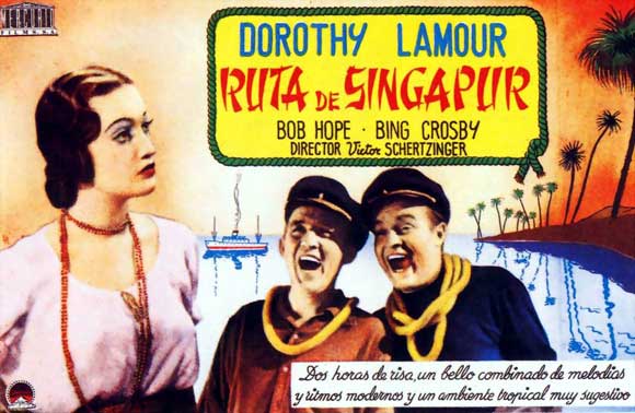 The Road to Singapore Movie Poster Print showcasing classic cinema art.