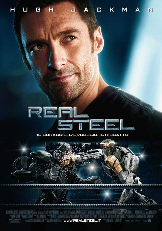 Real Steel Movie Poster Print featuring dynamic action artwork.