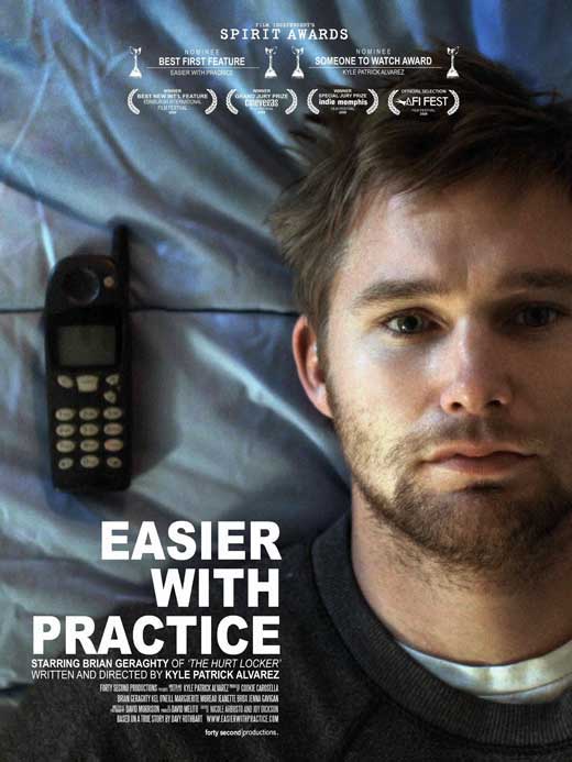 Easier with Practice Movie Poster Print featuring vibrant colors and cinematic art.