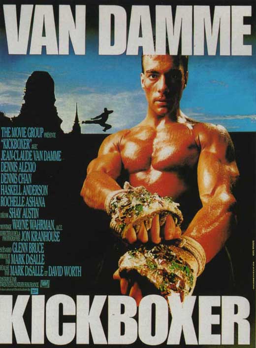 Kickboxer Movie Poster Print depicting iconic martial arts action.
