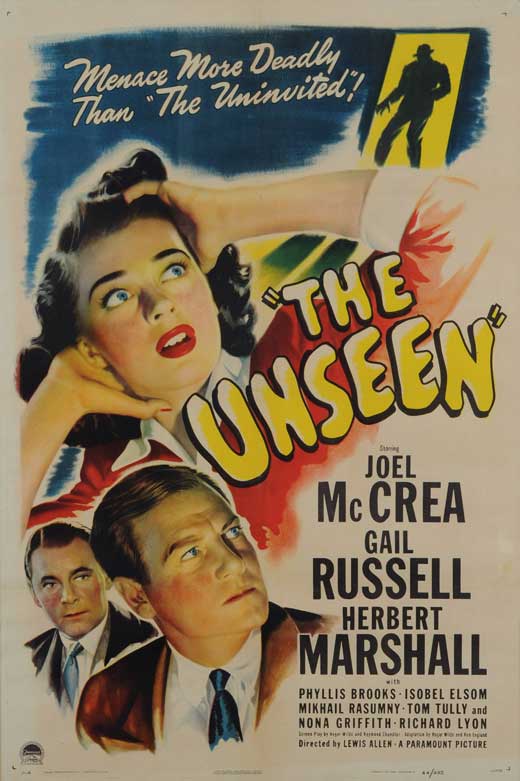 The Unseen Movie Poster Print showcasing suspenseful artwork.
