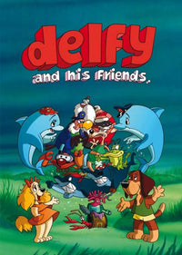 Delfy y sus amigos Movie Poster Print showcasing colorful animation.