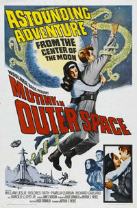 Mutiny in Outer Space Movie Poster showcasing classic sci-fi artwork.