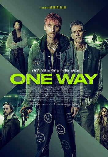 One Way Movie Poster Print showcasing vibrant cinematic imagery.