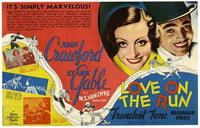 Love on the Run Movie Poster Print showcasing romance and adventure.