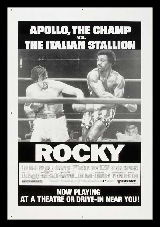 Rocky Movie Poster Print featuring iconic film artwork.