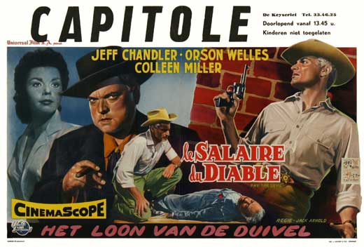 Man in the Shadow Movie Poster Print showcasing suspenseful cinema art