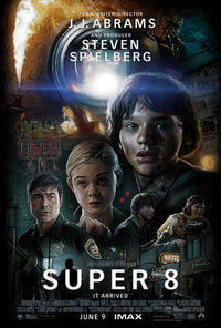 Super 8 Movie Poster Print showcasing classic film art.