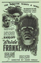 The Bride of Frankenstein Movie Poster Print featuring classic horror art