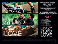 Crazy Stupid Love Movie Poster Print featuring vibrant colors and romantic comedy theme.