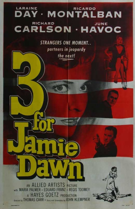 Three for Jamie Dawn Movie Poster Print featuring vibrant imagery and cinematic theme.