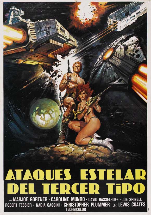 Star Crash Movie Poster Print showcasing classic sci-fi cinema art.