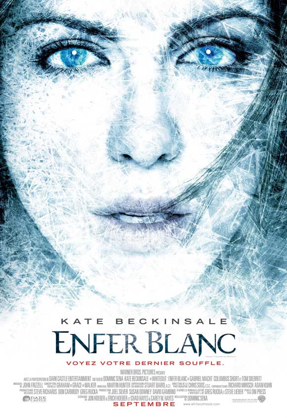 Whiteout Movie Poster Print featuring dramatic imagery for film enthusiasts.