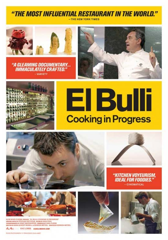 El Bulli Cooking in Progress Movie Poster featuring culinary artistry.