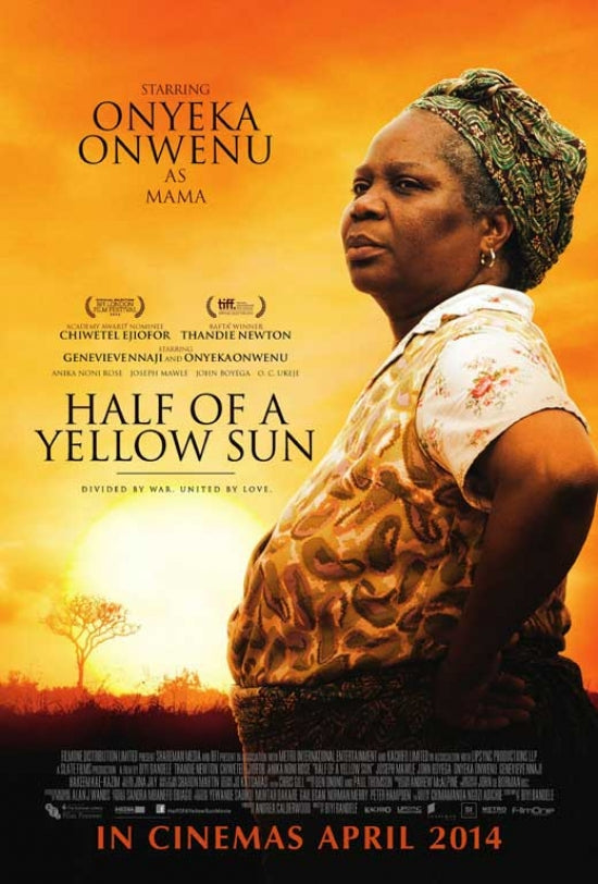 Half of a Yellow Sun movie poster print featuring vibrant visuals and dramatic themes.
