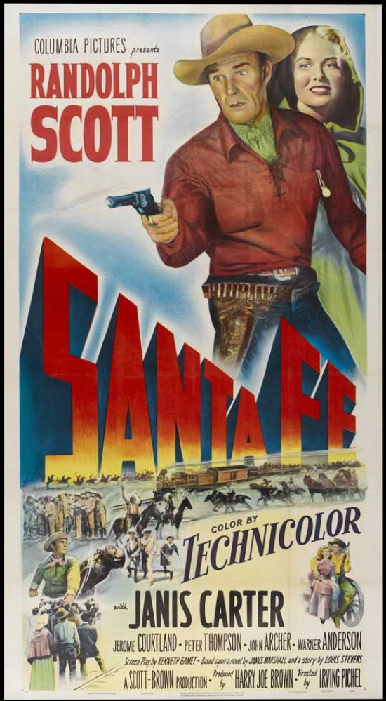 Santa Fe Movie Poster Print showcasing vibrant colors and cinematic charm.