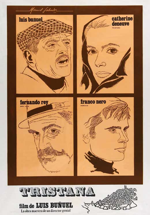 Tristana Movie Poster Print showcasing iconic film artwork.