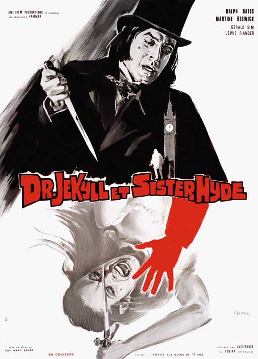 Dr. Jekyll and Sister Hyde Movie Poster Print