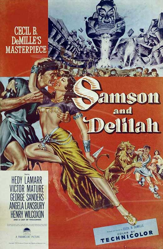 Samson and Delilah Movie Poster Print - Classic Cinematic Art