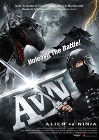 Alien Vs. Ninja Movie Poster Print showcasing thrilling action.