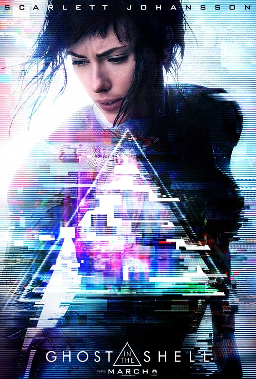 Ghost in the Shell Movie Poster Print featuring iconic animated visuals.