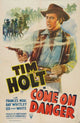 Come on Danger Movie Poster featuring vibrant design and colors.