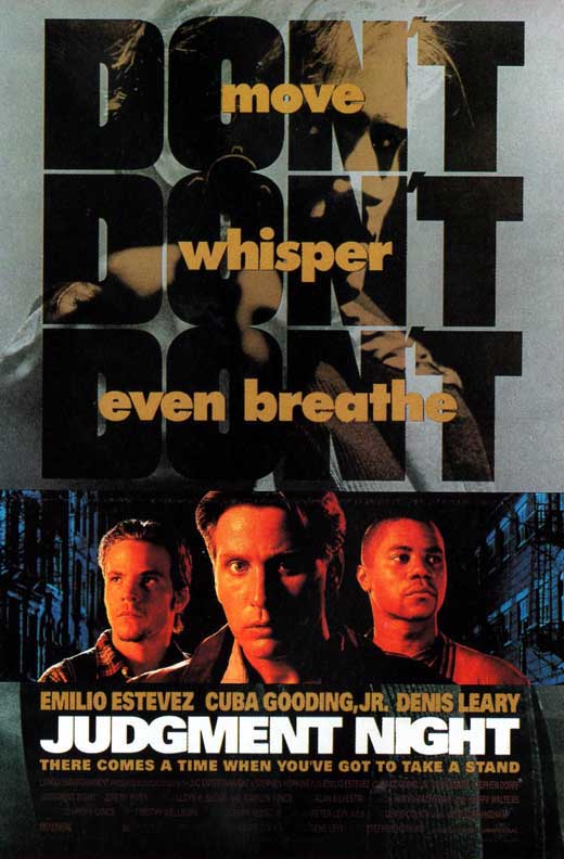 Judgment Night Movie Poster Print featuring dramatic cinematic art.