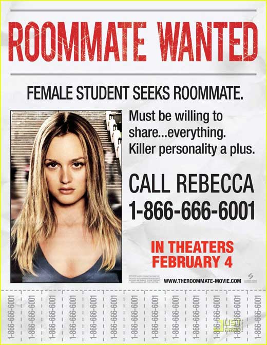 The Roommate Movie Poster Print showcasing suspenseful design.
