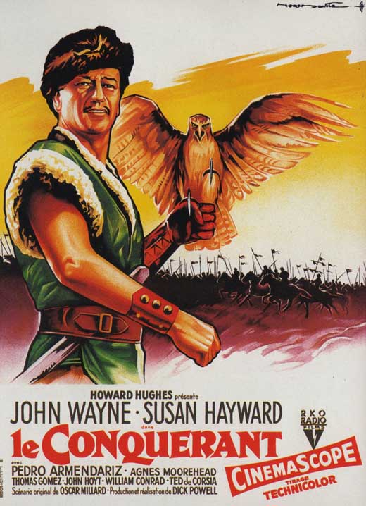 The Conqueror Movie Poster Print showcasing classic cinema art.