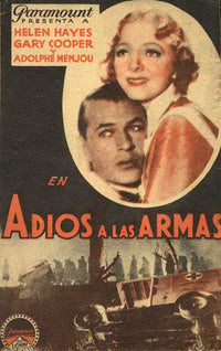 A Farewell to Arms Movie Poster Print showcasing vibrant colors and dramatic imagery.